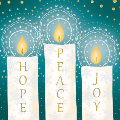 Hope, Peace & Joy Festive Candles